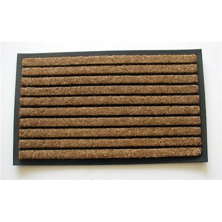 Dare2Decor 18 x 30 in. Rubber Back Tuffcor Ribbed Natural Door Mat DA642414